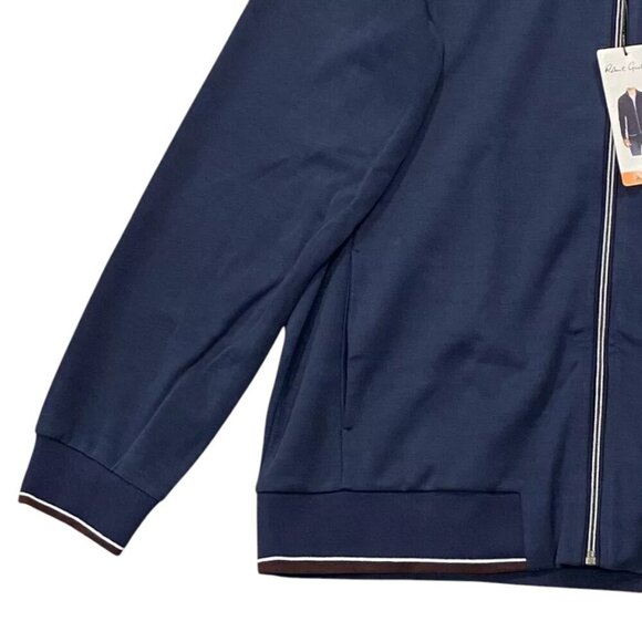 NEW Robert Graham Deluxe Knit Lightweight Jacket | Navy - Picture 5 of 13